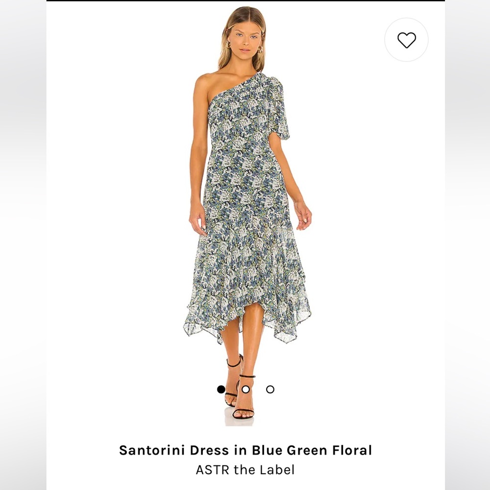 Astr the Label Santorini Dress in Blue Green Floral
